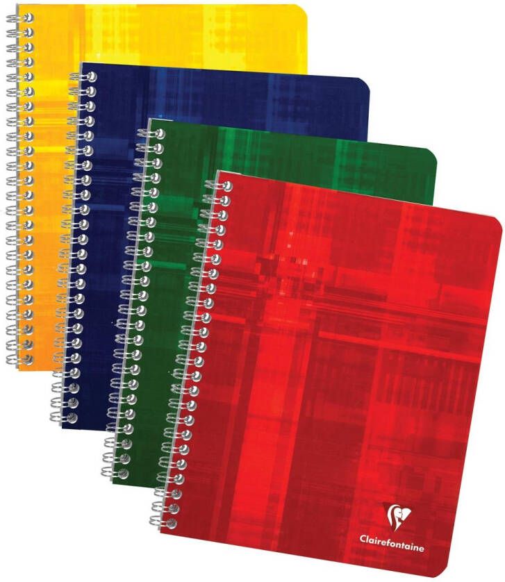 Clairefontaine schrift ft 16 5 x 21 cm 120 bladzijden geruit 5 5 mm met kantlijn