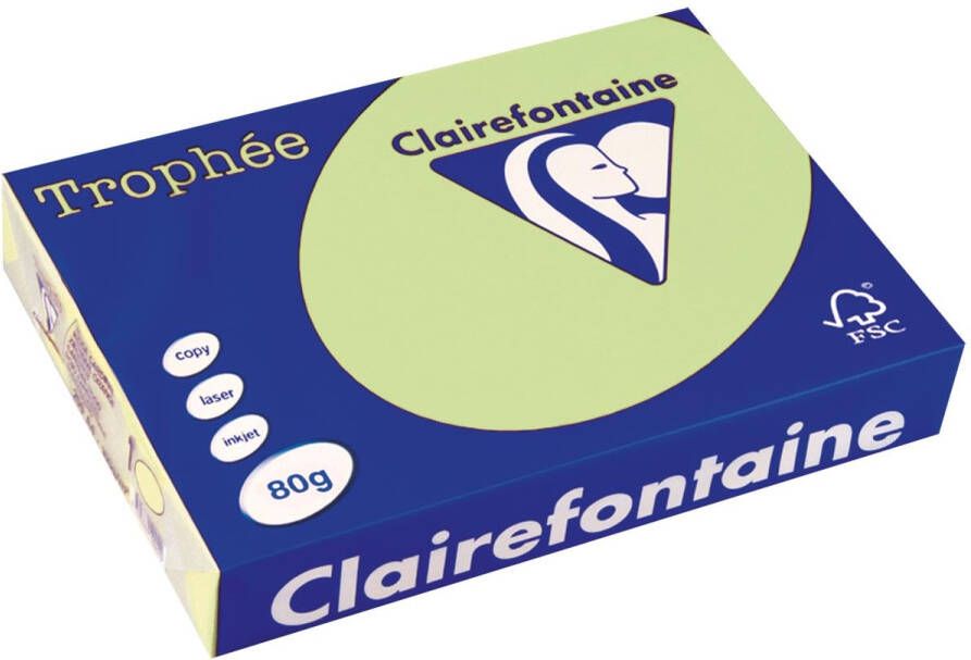 Clairefontaine Trophée gekleurd papier A4 80 g 500 vel groen