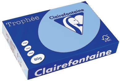Clairefontaine Trophée gekleurd papier A4 80 g 500 vel helblauw