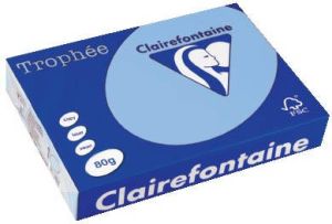 Clairefontaine Trophée gekleurd papier A4 80 g 500 vel helblauw