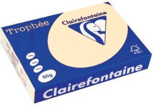 Clairefontaine Trophée gekleurd papier A4 80 g 500 vel ivoor