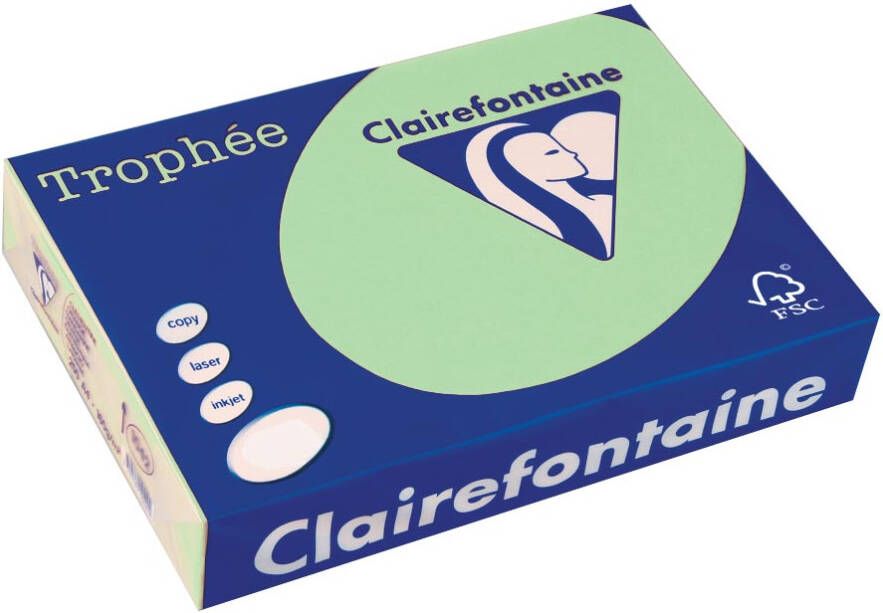 Clairefontaine Trophée gekleurd papier A4 80 g 500 vel natuurgroen