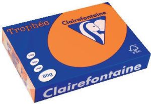 Clairefontaine Trophée gekleurd papier A4 80 g 500 vel oranje