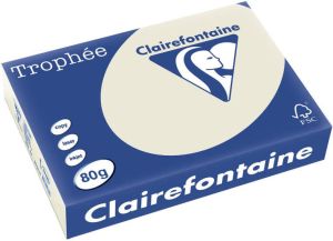 Clairefontaine Trophée gekleurd papier A4 80 g 500 vel parelgrijs