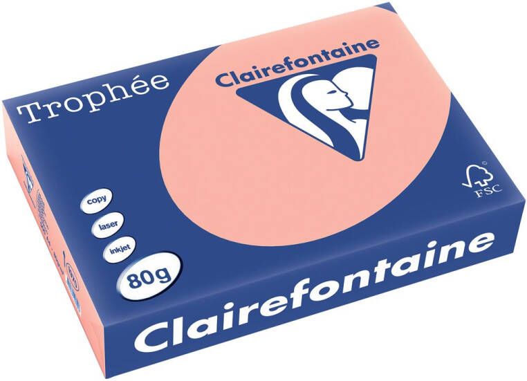 Clairefontaine Trophée gekleurd papier A4 80 g 500 vel perzik