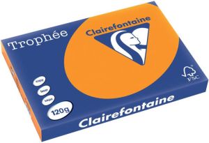 Clairefontaine Trophée Intens gekleurd papier A3 120 g 250 vel feloranje