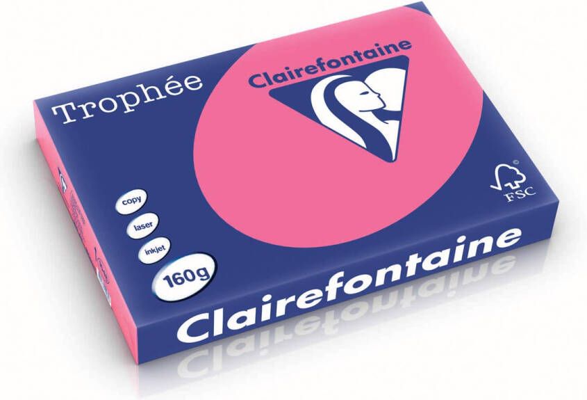 Clairefontaine Trophée Intens gekleurd papier A3 160 g 250 vel fuchsia