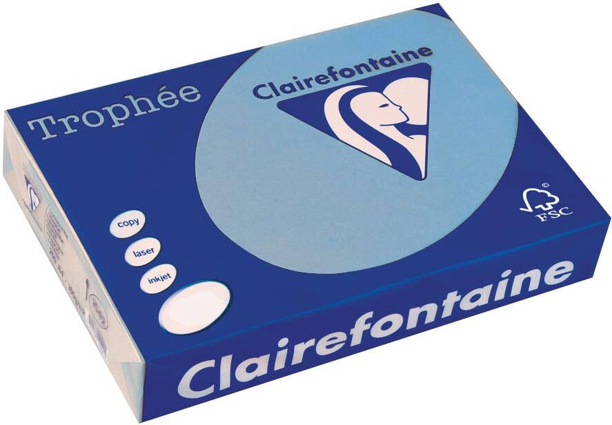 Clairefontaine Trophée Intens gekleurd papier A3 80 g 500 vel koningsblauw
