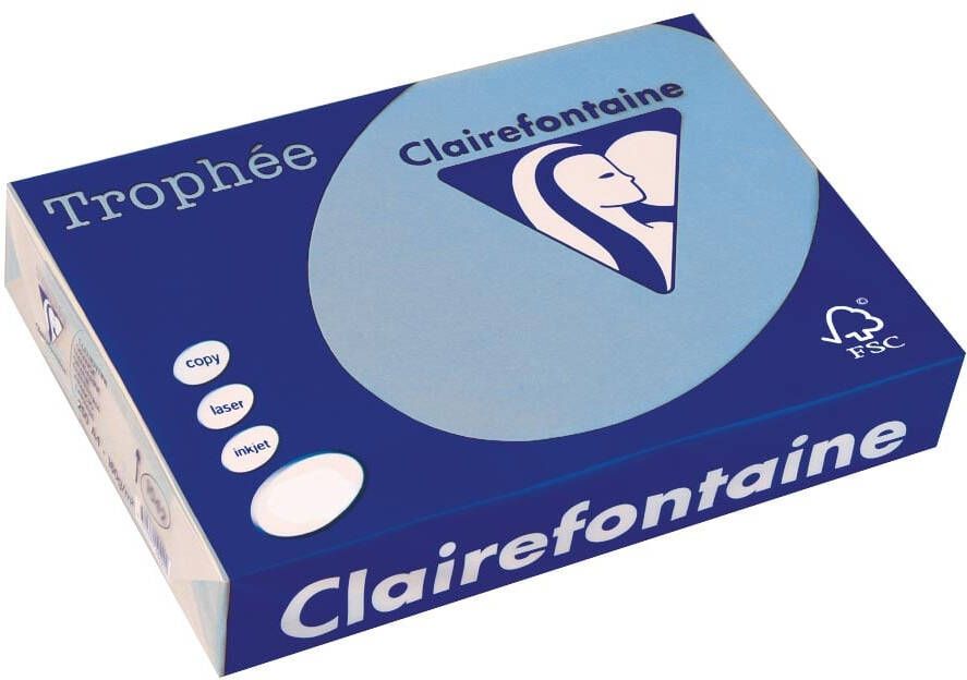 Clairefontaine TrophÃÂ©e Intens gekleurd papier A3 80 g 500 vel koningsblauw