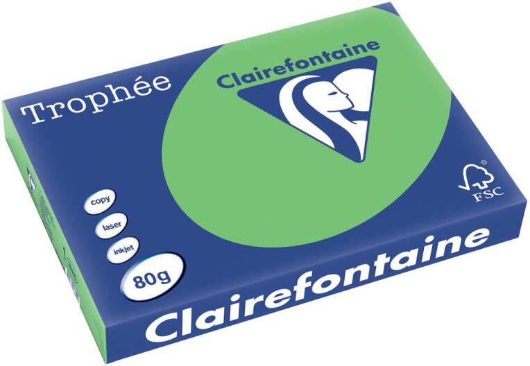 Clairefontaine Trophée Intens gekleurd papier A3 80 g 500 vel muntgroen