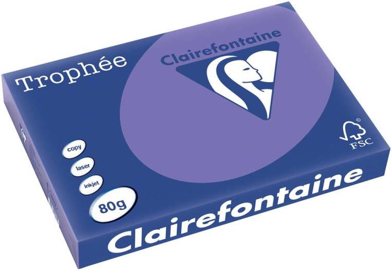 Clairefontaine Trophée Intens gekleurd papier A3 80 g 500 vel violet