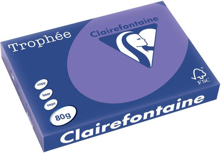 Clairefontaine Trophée Intens gekleurd papier A3 80 g 500 vel violet