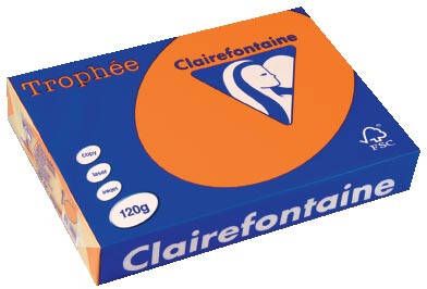 Clairefontaine Trophée Intens gekleurd papier A4 120 g 250 vel feloranje