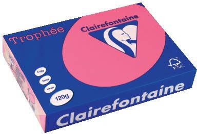 Clairefontaine Trophée Intens gekleurd papier A4 120 g 250 vel fuchsia