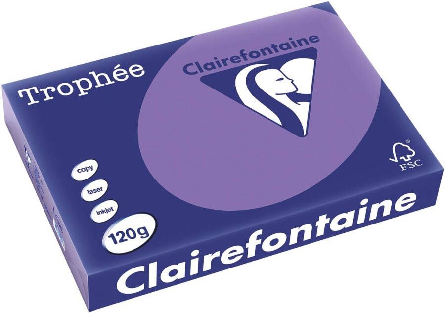 Clairefontaine TrophÃÂ©e Intens gekleurd papier A4 120 g 250 vel violet