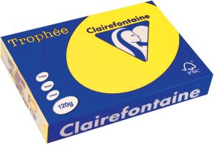 Clairefontaine Trophée Intens gekleurd papier A4 120 g 250 vel zonnegeel