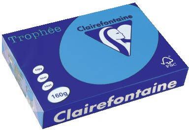 Clairefontaine Trophée Intens gekleurd papier A4 160 g 250 vel koningsblauw