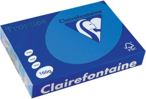 Clairefontaine Trophée Intens gekleurd papier A4 160 g 250 vel turkoois