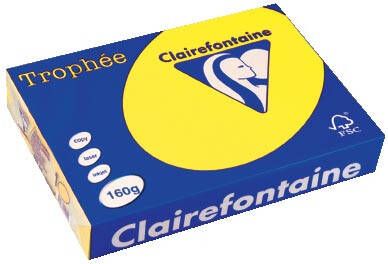 Clairefontaine Trophée Intens gekleurd papier A4 160 g 250 vel zonnegeel