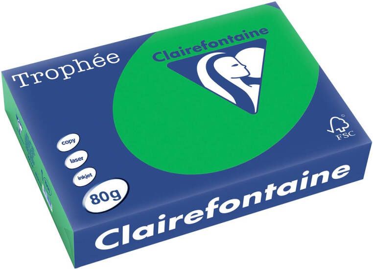 Clairefontaine Trophée Intens gekleurd papier A4 80 g 500 vel biljartgroen