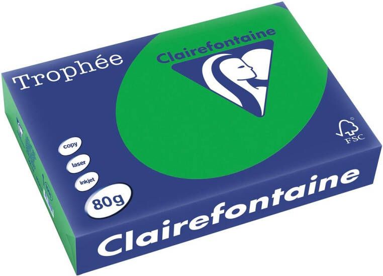 Clairefontaine TrophÃÂ©e Intens gekleurd papier A4 80 g 500 vel biljartgroen