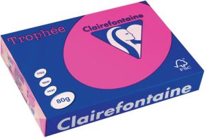 Clairefontaine Trophée Intens gekleurd papier A4 80 g 500 vel fluo roze