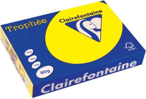 Clairefontaine Trophée Intens gekleurd papier A4 80 g 500 vel fluogeel