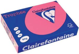 Clairefontaine Trophée Intens gekleurd papier A4 80 g 500 vel fuchsia