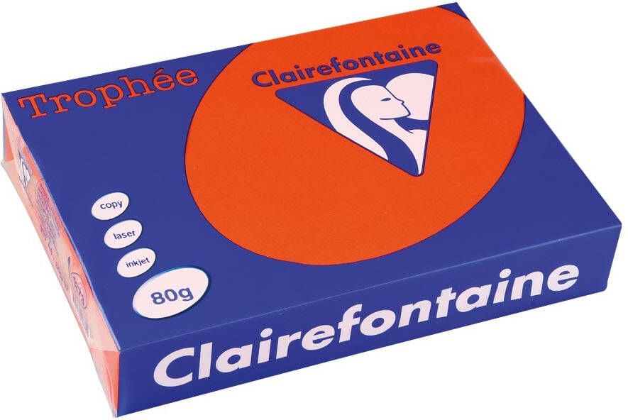 Clairefontaine TrophÃÂ©e Intens gekleurd papier A4 80 g 500 vel kardinaal rood