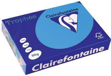Clairefontaine TrophÃÂ©e Intens gekleurd papier A4 80 g 500 vel koningsblauw