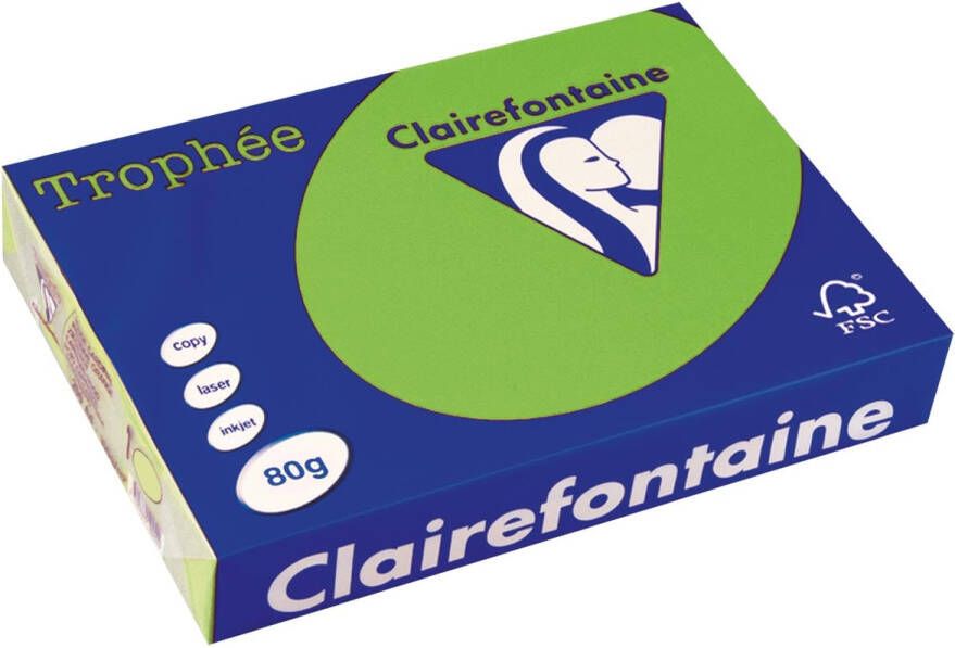 Clairefontaine Trophée Intens gekleurd papier A4 80 g 500 vel muntgroen