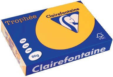 Clairefontaine Trophée Intens gekleurd papier A4 80 g 500 vel zonnebloemgeel