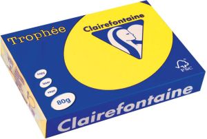 Clairefontaine Trophée Intens gekleurd papier A4 80 g 500 vel zonnegeel