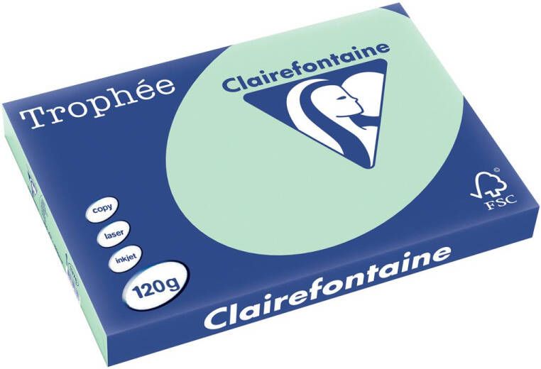 Clairefontaine Trophée Pastel gekleurd papier A3 120 g 250 vel groen