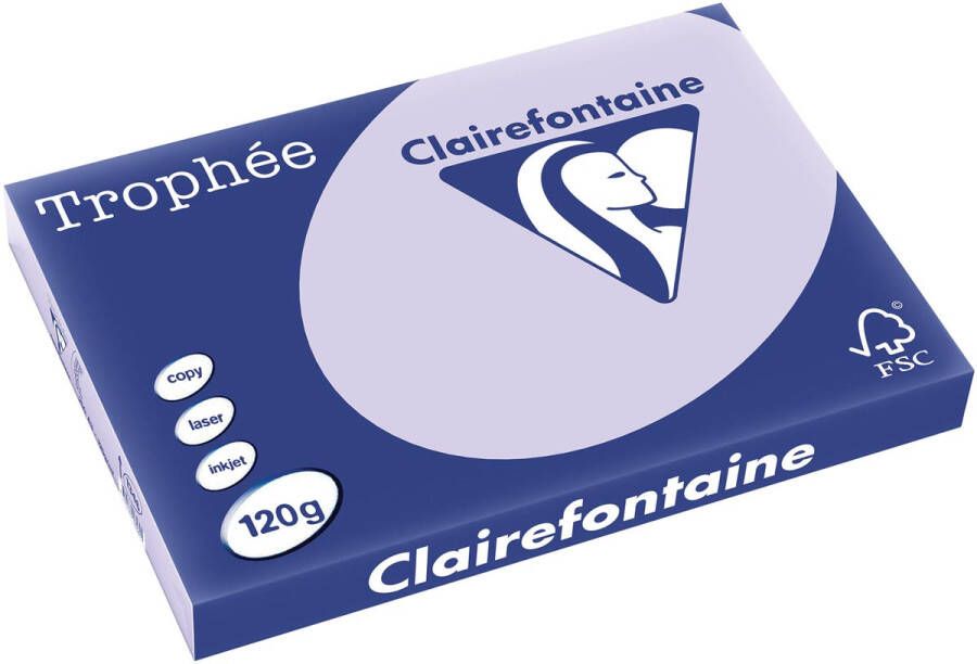 Clairefontaine Trophée Pastel gekleurd papier A3 120 g 250 vel lila