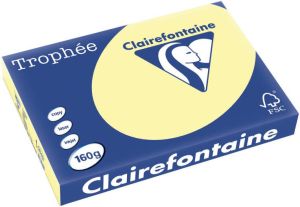 Clairefontaine Trophée Pastel gekleurd papier A3 160 g 250 vel kanariegeel
