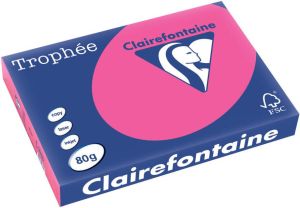 Clairefontaine Trophée Pastel gekleurd papier A3 80 g 500 vel fluo roze