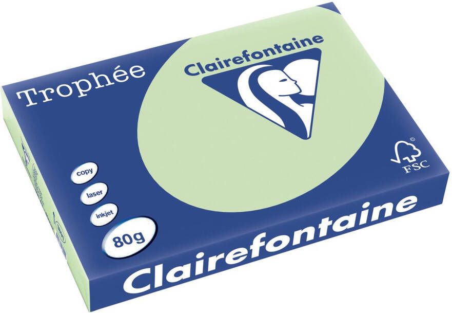 Clairefontaine Trophée Pastel gekleurd papier A3 80 g 500 vel golfgroen