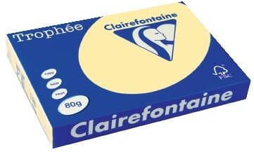 Clairefontaine Trophée Pastel gekleurd papier A3 80 g 500 vel kanariegeel