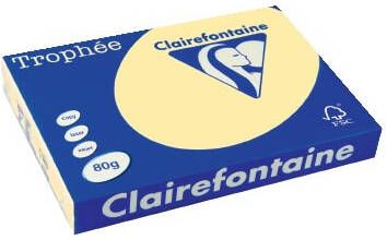 Clairefontaine Trophée Pastel gekleurd papier A3 80 g 500 vel kanariegeel