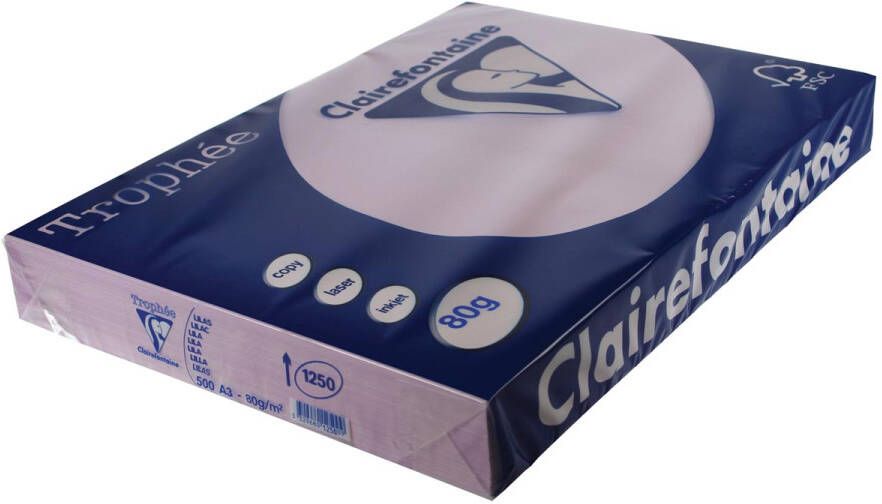 Clairefontaine Trophée Pastel gekleurd papier A3 80 g 500 vel lila
