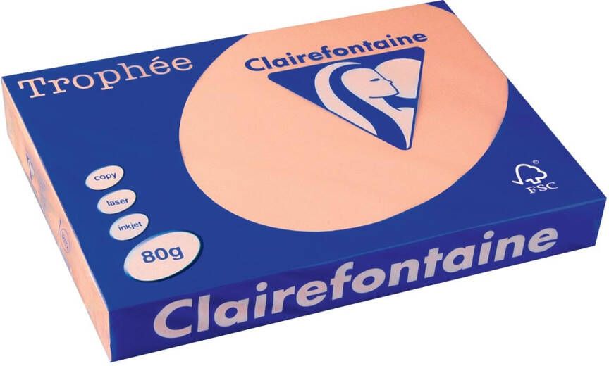Clairefontaine TrophÃÂ©e Pastel gekleurd papier A3 80 g 500 vel zalm