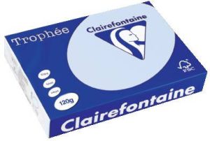 Clairefontaine Trophée Pastel gekleurd papier A4 120 g 250 vel azuurblauw
