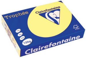 Clairefontaine Trophée Pastel gekleurd papier A4 120 g 250 vel citroengeel