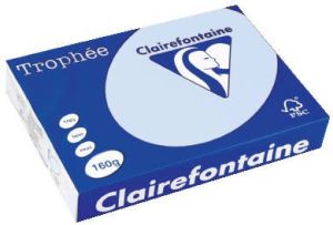 Clairefontaine Trophée Pastel gekleurd papier A4 160 g 250 vel azuurblauw