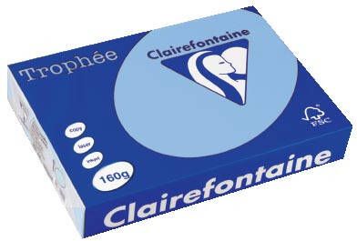 Clairefontaine Trophée Pastel gekleurd papier A4 160 g 250 vel helblauw