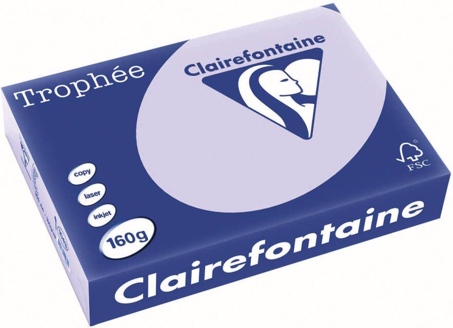 Clairefontaine Trophée Pastel gekleurd papier A4 160 g 250 vel lila