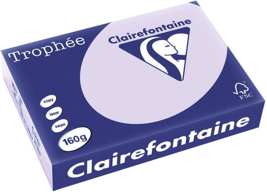 Clairefontaine TrophÃÂ©e Pastel gekleurd papier A4 160 g 250 vel lila