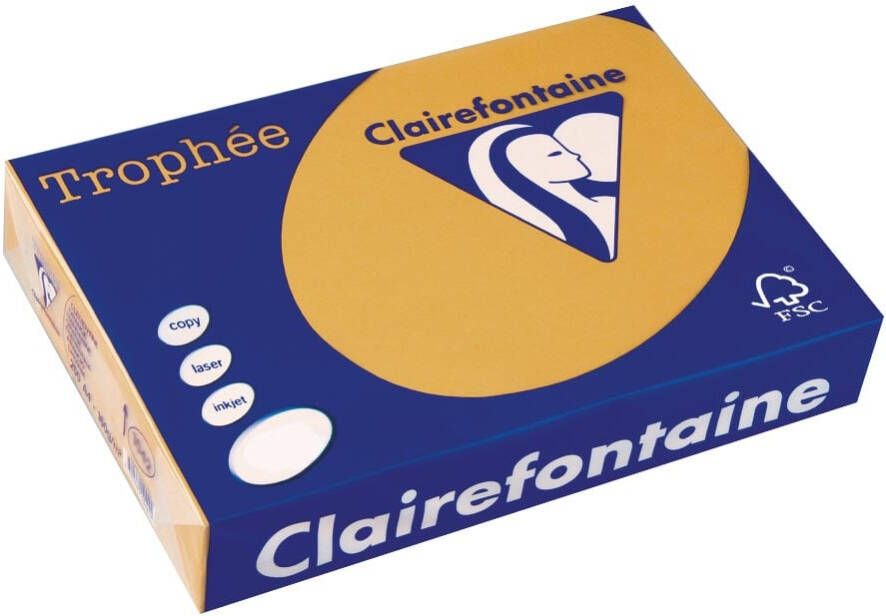 Clairefontaine TrophÃÂ©e Pastel gekleurd papier A4 160 g 250 vel mokkabruin