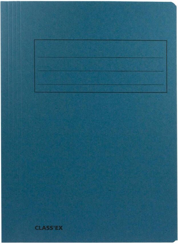 Classex Class&apos;ex dossiermap 3 kleppen ft 23 7 x 34 7 cm (voor ft folio) blauw